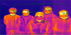 红外热像仪人体测温效果图