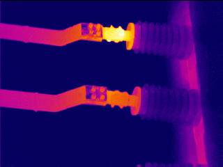 红外热像仪发现接头发热